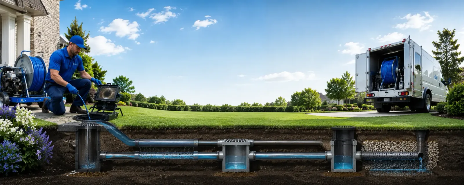 Outdoor drain cleaning information for Newport, VT